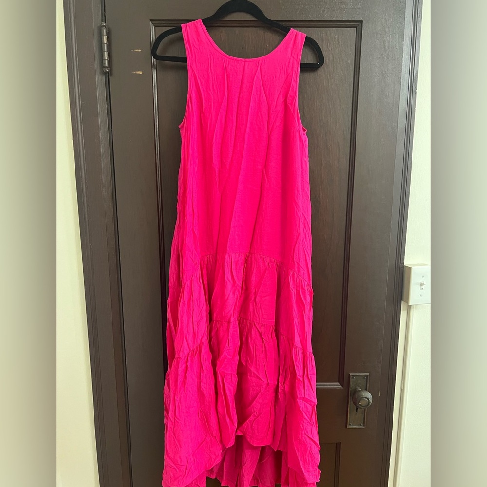 Maeve Hot Pink Midi Dress
